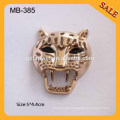 MB385 custom new fashion metal leopard garment label and tag